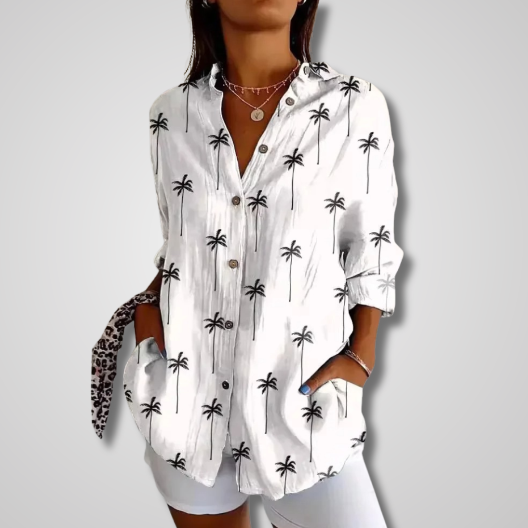 Damebluse | Vintage Knappe-Ned