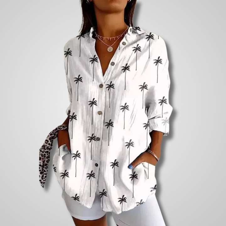 Damebluse | Vintage Knappe-Ned