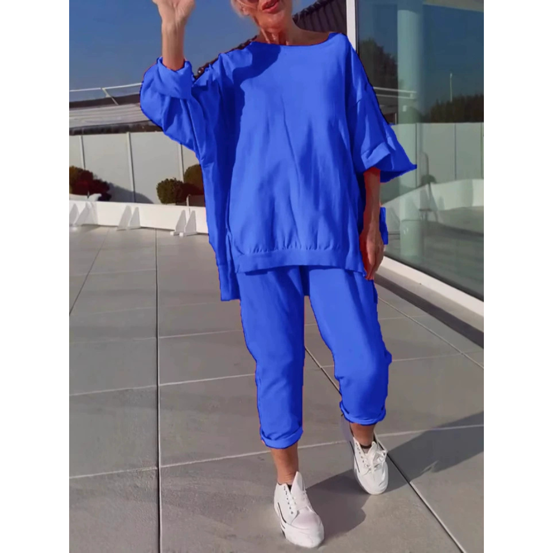 Kvinne Loungewear | Oversized Topp Taperte Bukser