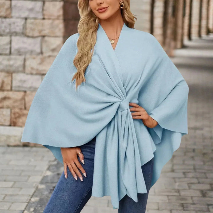 Dameponcho | Drapert Wrap-stil