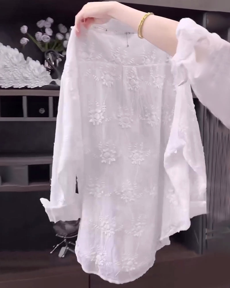 Damebluse | Blomsterbrodert