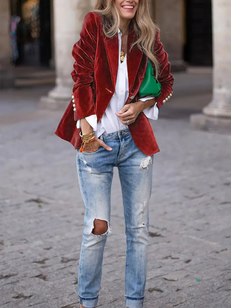 Blazer for kvinner | Enkelt knappet skreddersydd