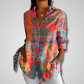 Damebluse | Vintage Knappe-Ned