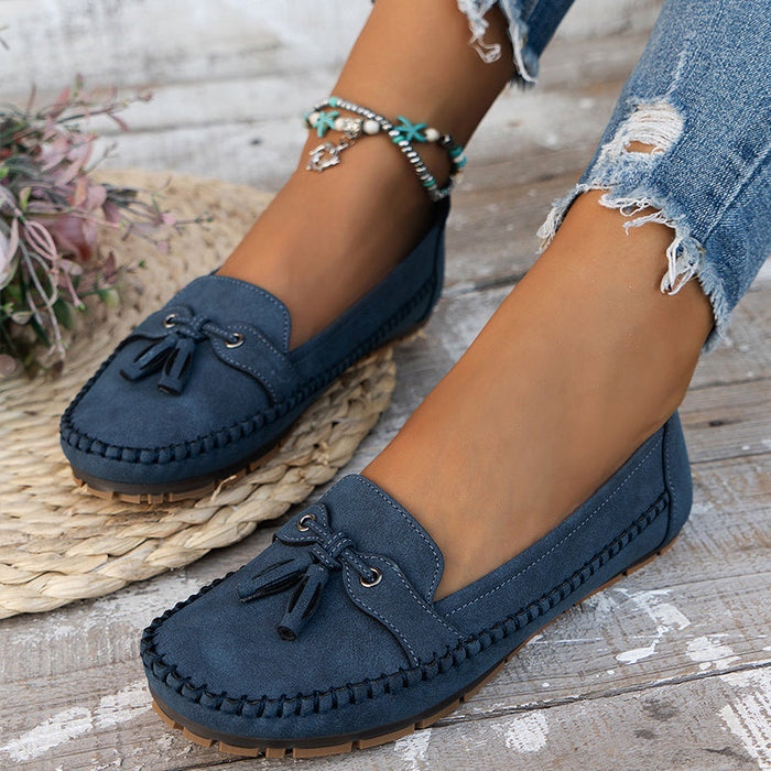 Loafers For Kvinner | Frynse Lukket Tå