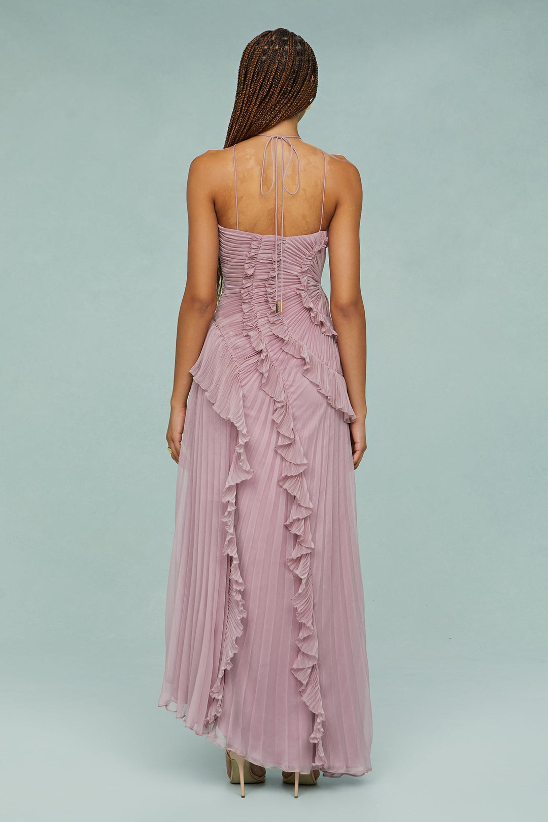 Kjole for kvinner | Halterneck Plisserte Maxi