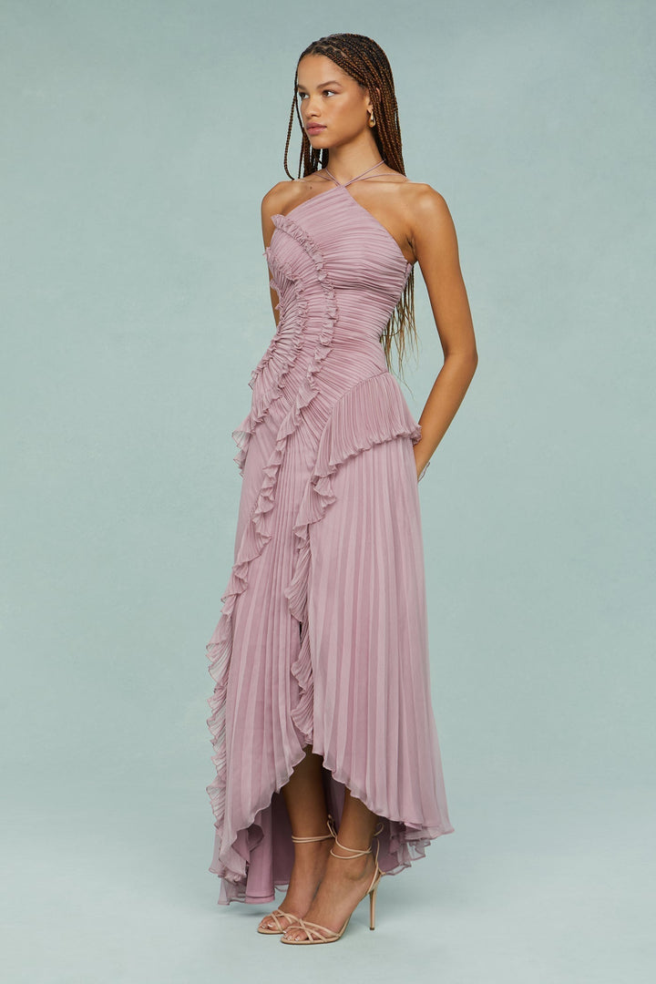 Kjole for kvinner | Halterneck Plisserte Maxi