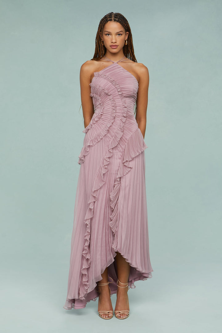 Kjole for kvinner | Halterneck Plisserte Maxi