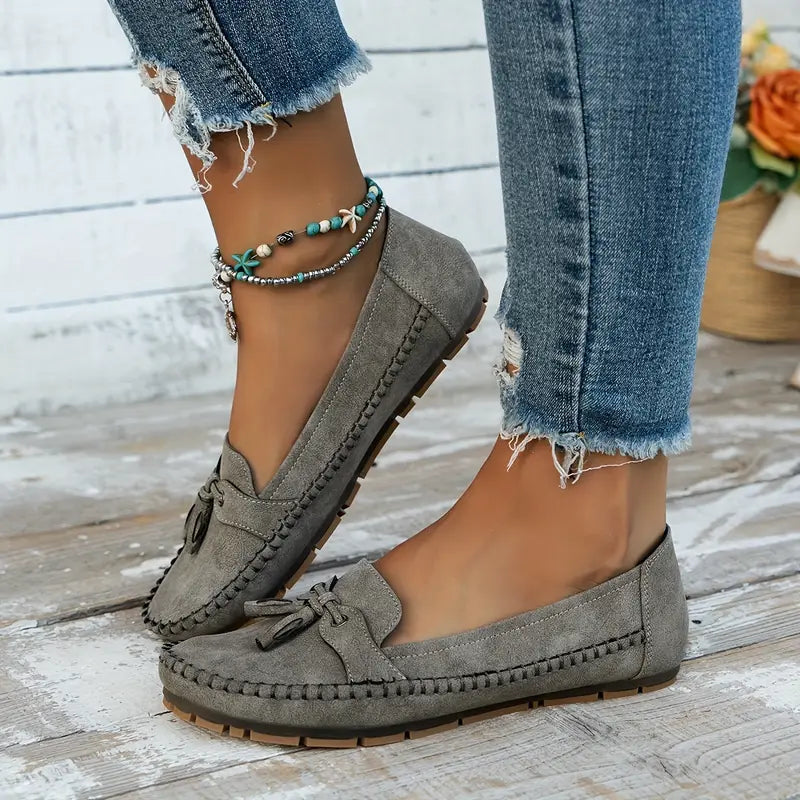 Loafers For Kvinner | Frynse Lukket Tå