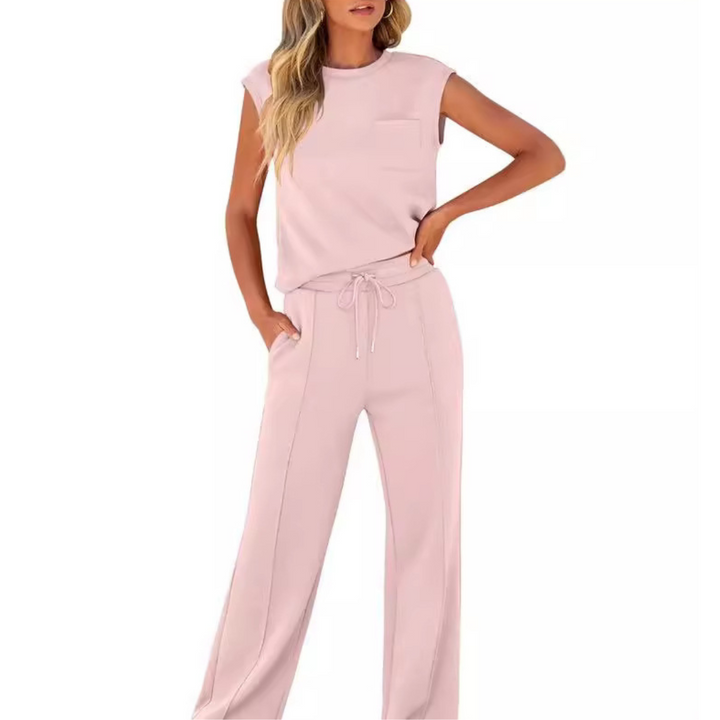 Dame Sommer Co-Ord | Uten Ermer Topp og Bukser