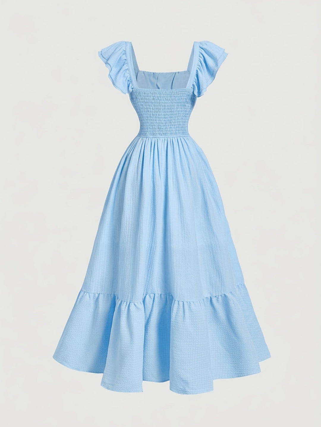 Kvinne Cocktail Maxi Kjole | Off-Shoulder Volanger