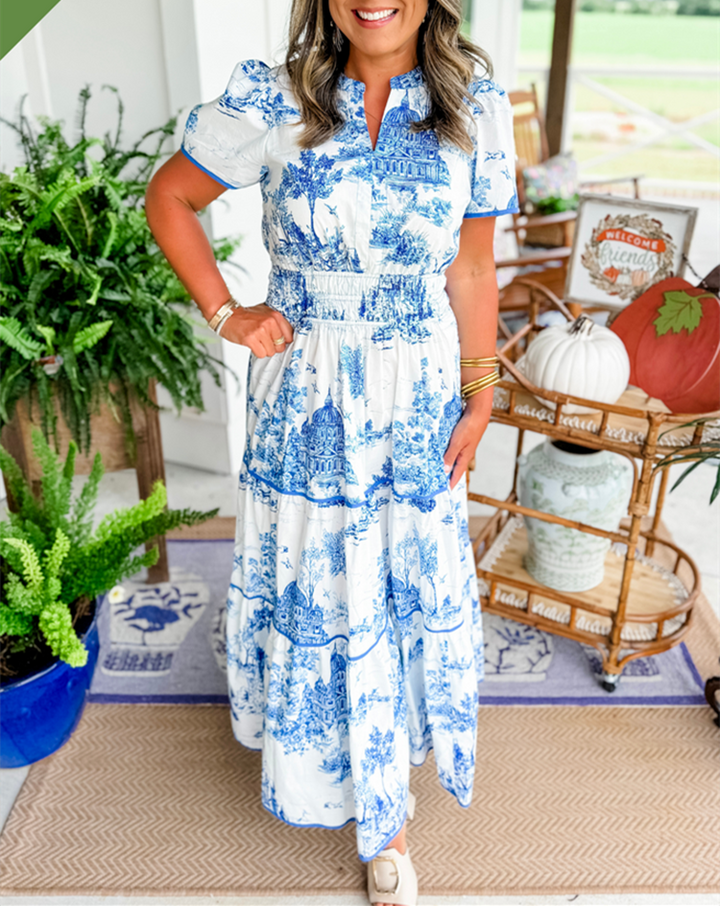 Kjole for kvinner | Klassisk Toile Maxi
