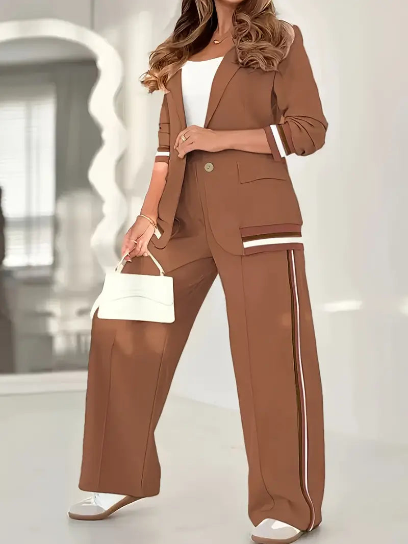 Dame Lounge Sett | Skreddersydd Blazer Rett Bukser
