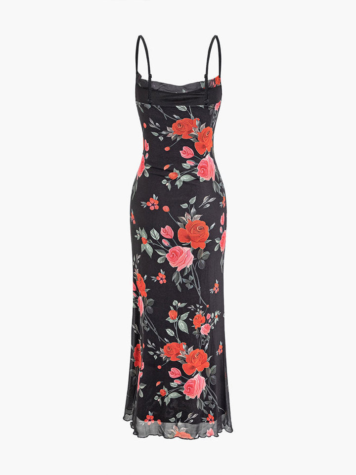 Kvinnes Blomster Maxi Kjole | Casual