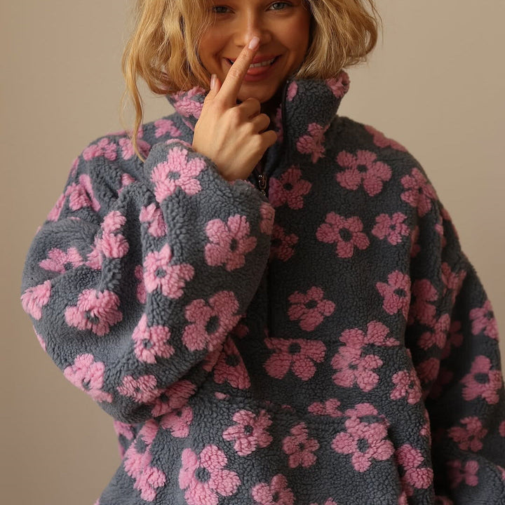 Kvinnegenser | Blomstrete Quarter Zip