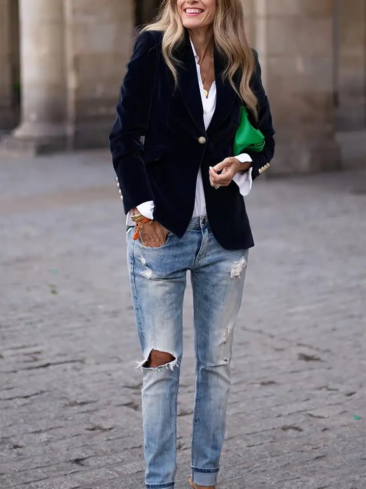 Blazer for kvinner | Enkelt knappet skreddersydd
