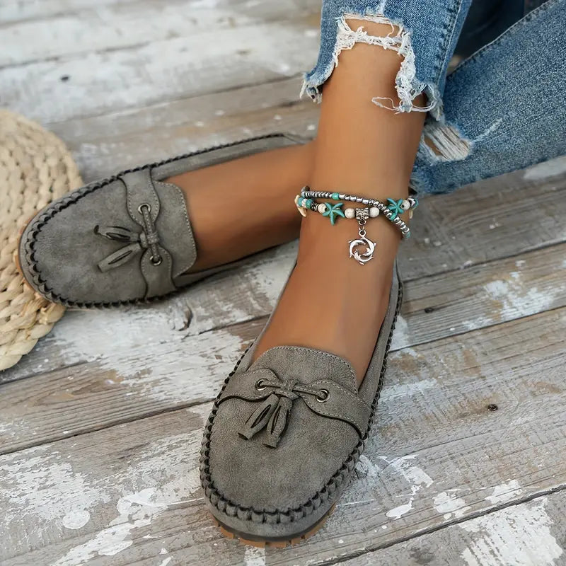 Loafers For Kvinner | Frynse Lukket Tå