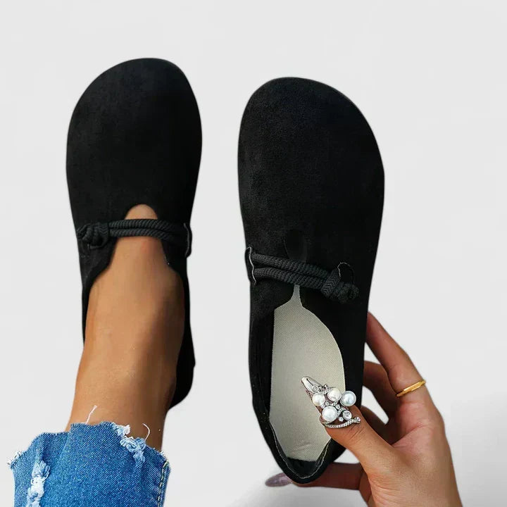 Loafers For Women | Rund Tå med Tau Detalj