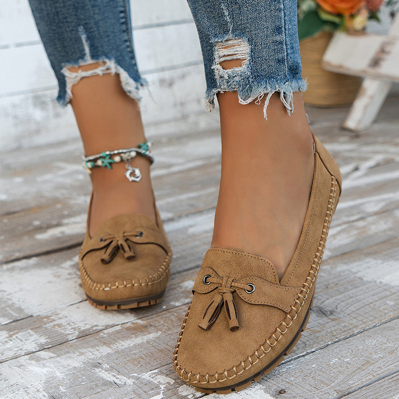 Loafers For Kvinner | Frynse Lukket Tå