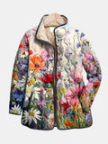 Damejakke | Blomster Quiltet Print