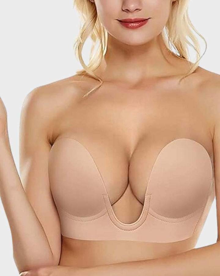 Kvinners Push-Up Plunge-BH | Dyp U-formet sømløs design
