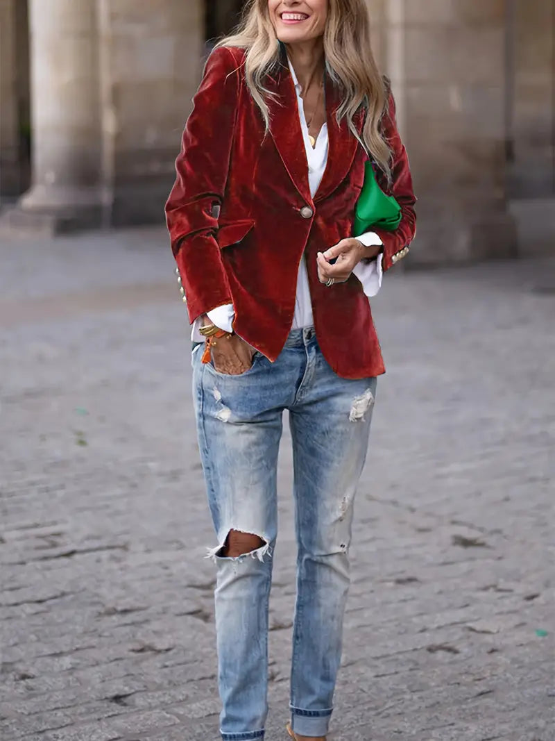 Blazer for kvinner | Enkelt knappet skreddersydd