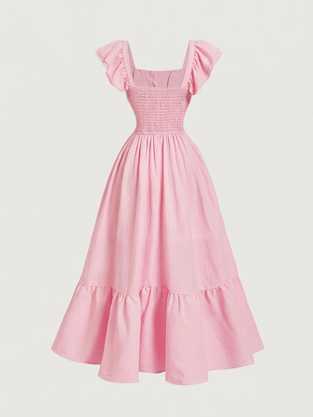 Kvinne Cocktail Maxi Kjole | Off-Shoulder Volanger