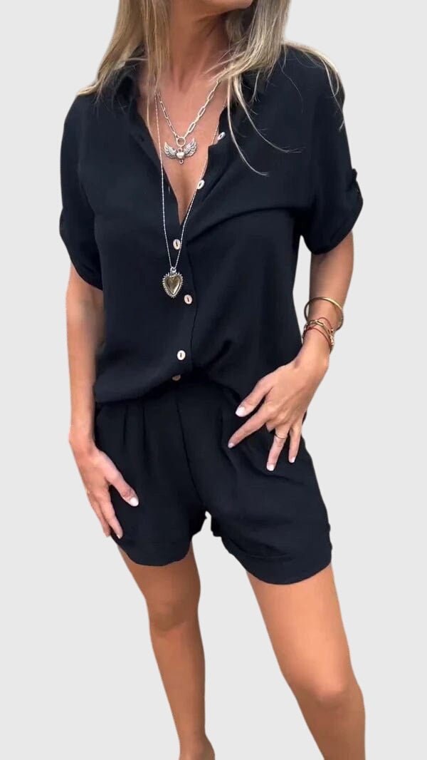 Dame 2-delt Sett | Korte Ermer Shorts
