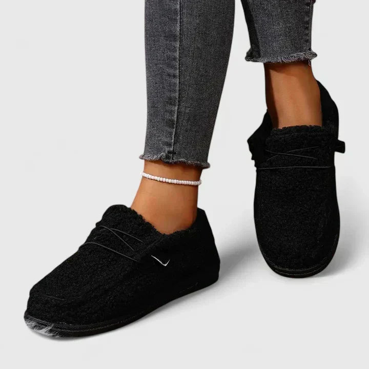 Loafers for kvinner | Flate teksturerte slip-on