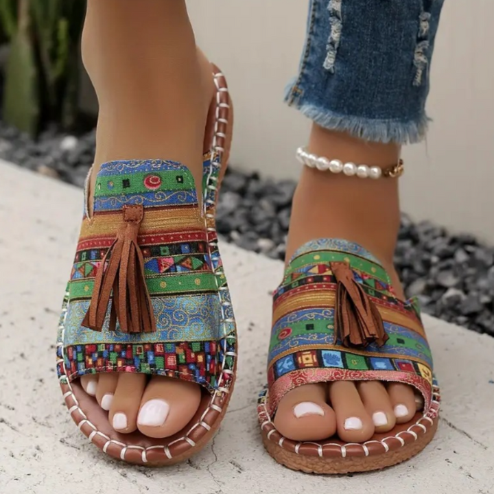 Sandaler for kvinner | Åpen tå med dusk