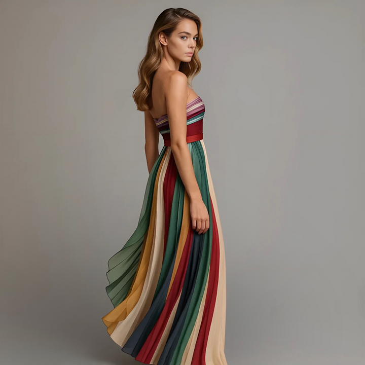 Damekjole | Plisserte Maxi Uten Stropper Design