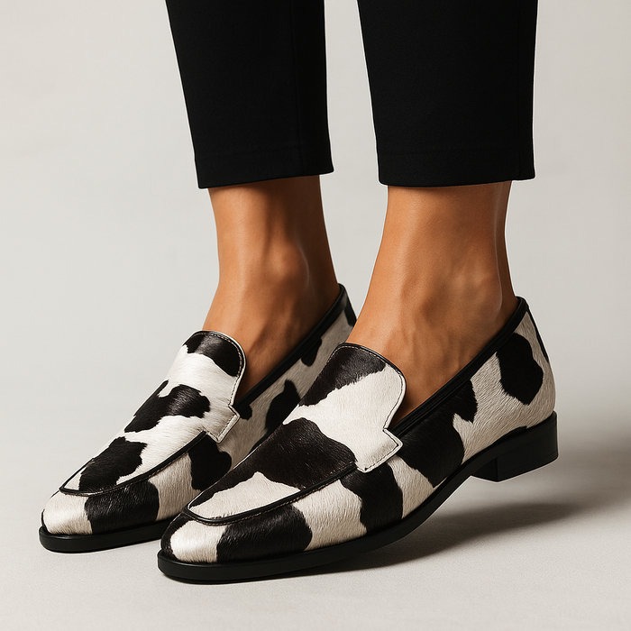 Loafers for kvinner | Mønstret trykk overdel