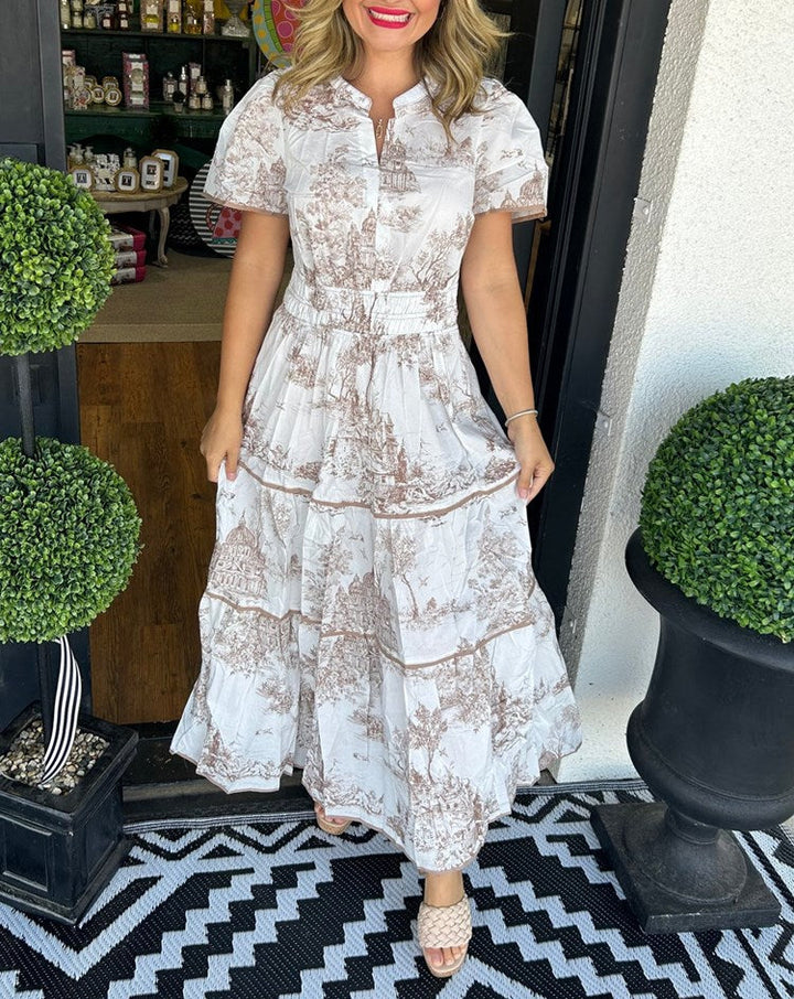 Kjole for kvinner | Klassisk Toile Maxi