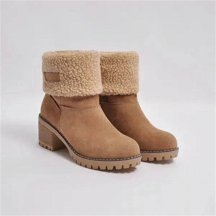 Støvler for Damer | Faux Shearling Mansjett Ankelstil