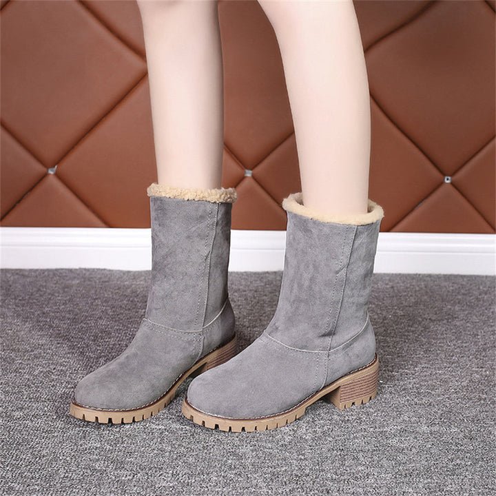 Støvler for Damer | Faux Shearling Mansjett Ankelstil