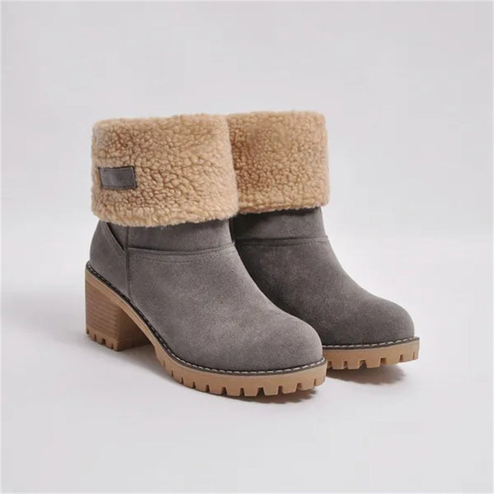 Støvler for Damer | Faux Shearling Mansjett Ankelstil