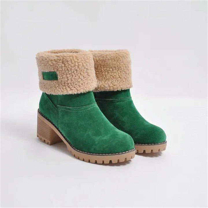 Støvler for Damer | Faux Shearling Mansjett Ankelstil