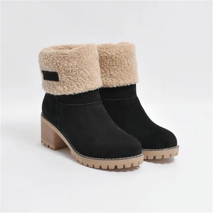Støvler for Damer | Faux Shearling Mansjett Ankelstil