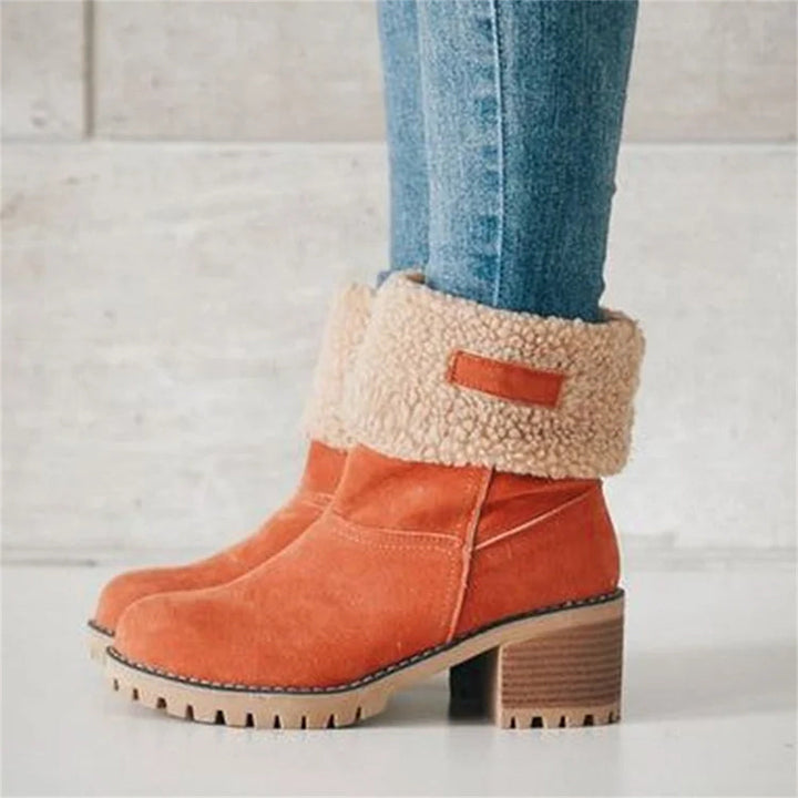 Støvler for Damer | Faux Shearling Mansjett Ankelstil