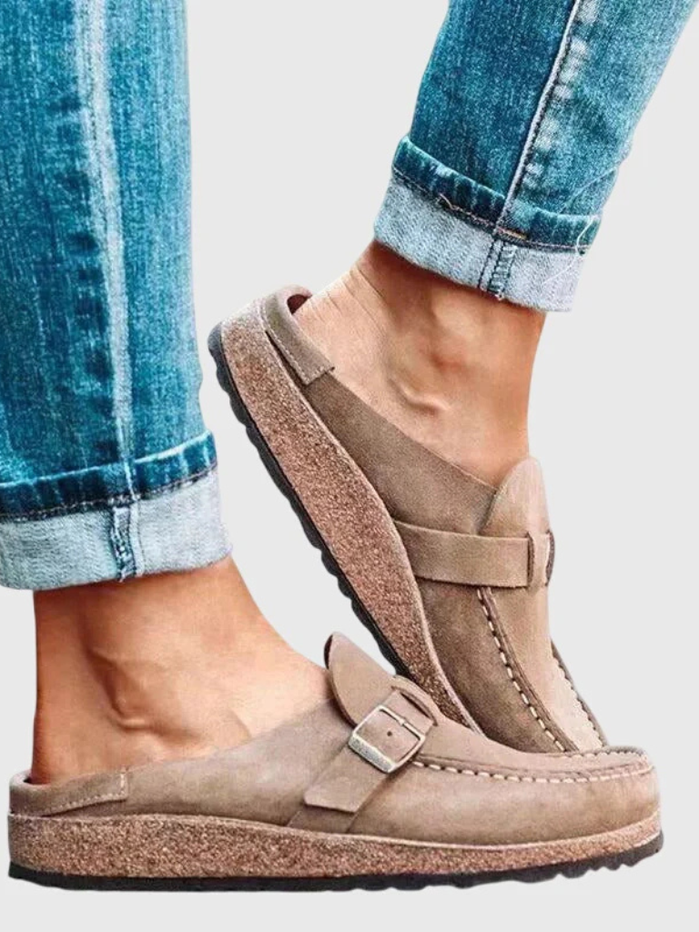 Loafers For Kvinner | Spenne Stropp Lukket Tå