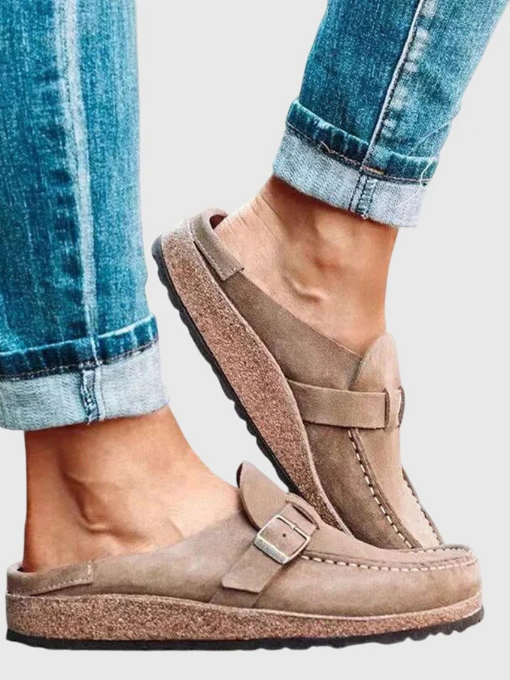 Loafers For Kvinner | Spenne Stropp Lukket Tå