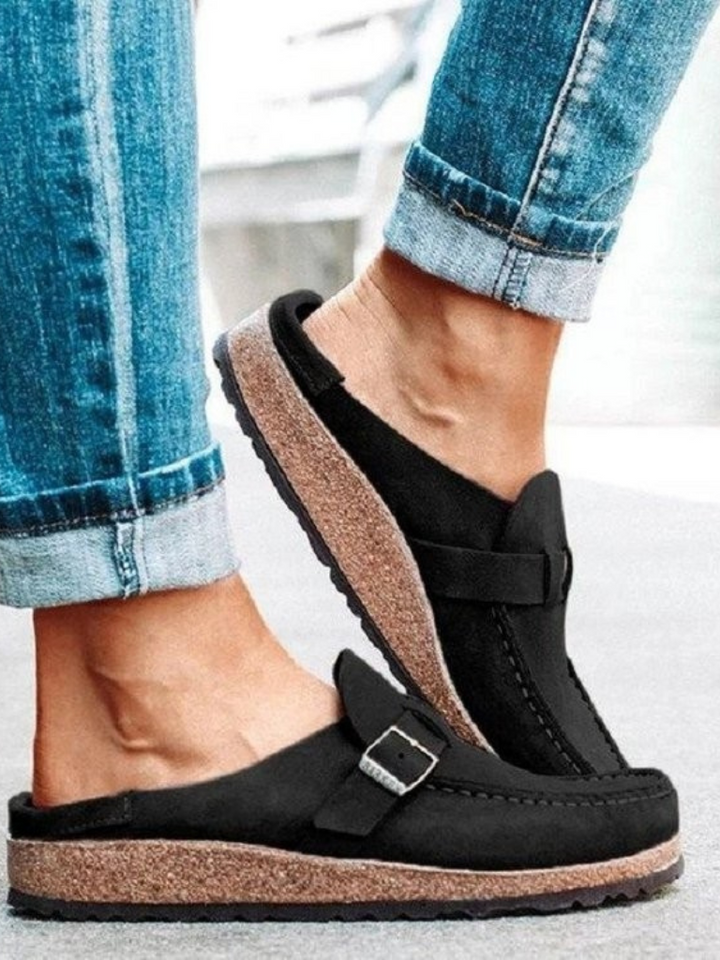 Loafers For Kvinner | Spenne Stropp Lukket Tå