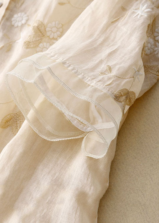 Damebluse | Broderte Detaljer