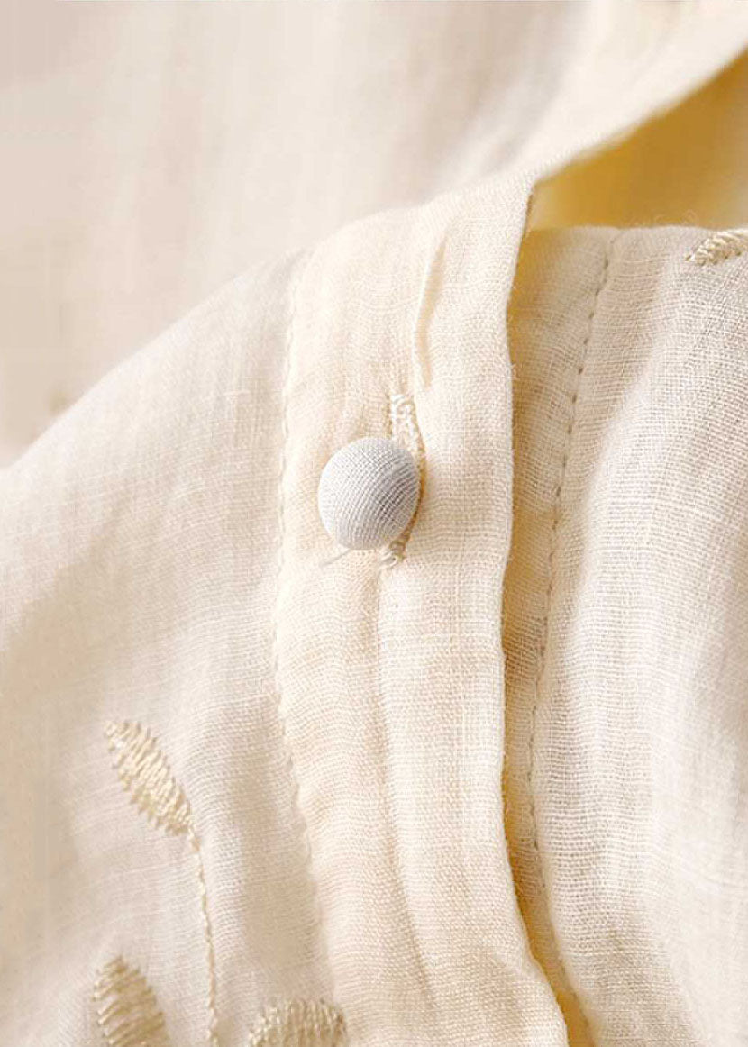 Damebluse | Broderte Detaljer