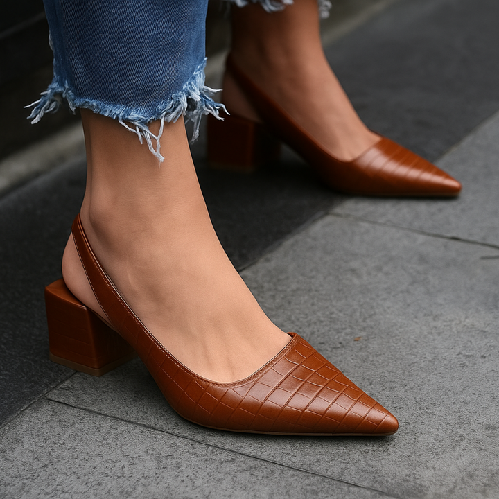 Flats For Women | Spiss Tå Slingback Stil
