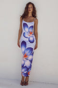 Kvinne Boho Maxi Kjole | Blomstertrykk