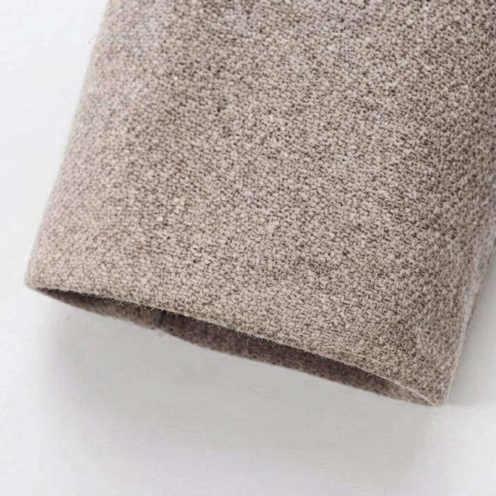 Dame Chevronmønstret Oversized Jakke med Hette