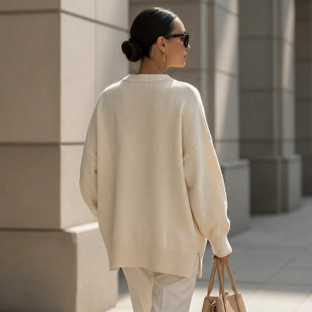 Damebluse | Oversized Pocho Stil
