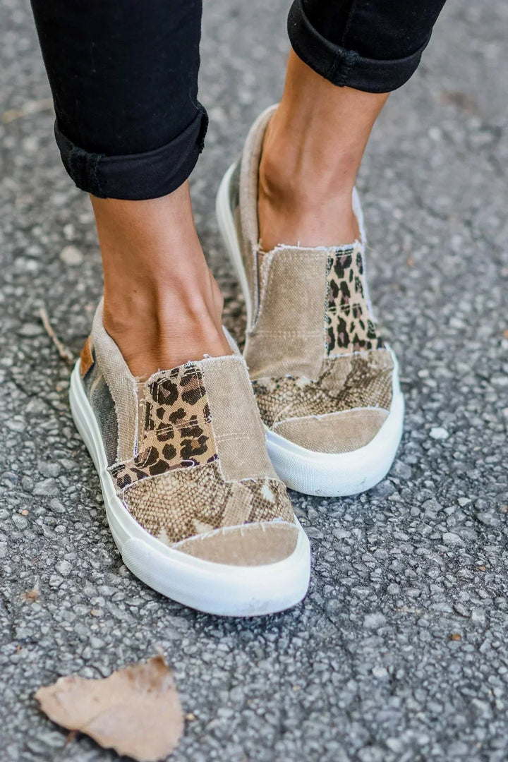 Loafers For Women | Slip-On Mønstrete Overdel