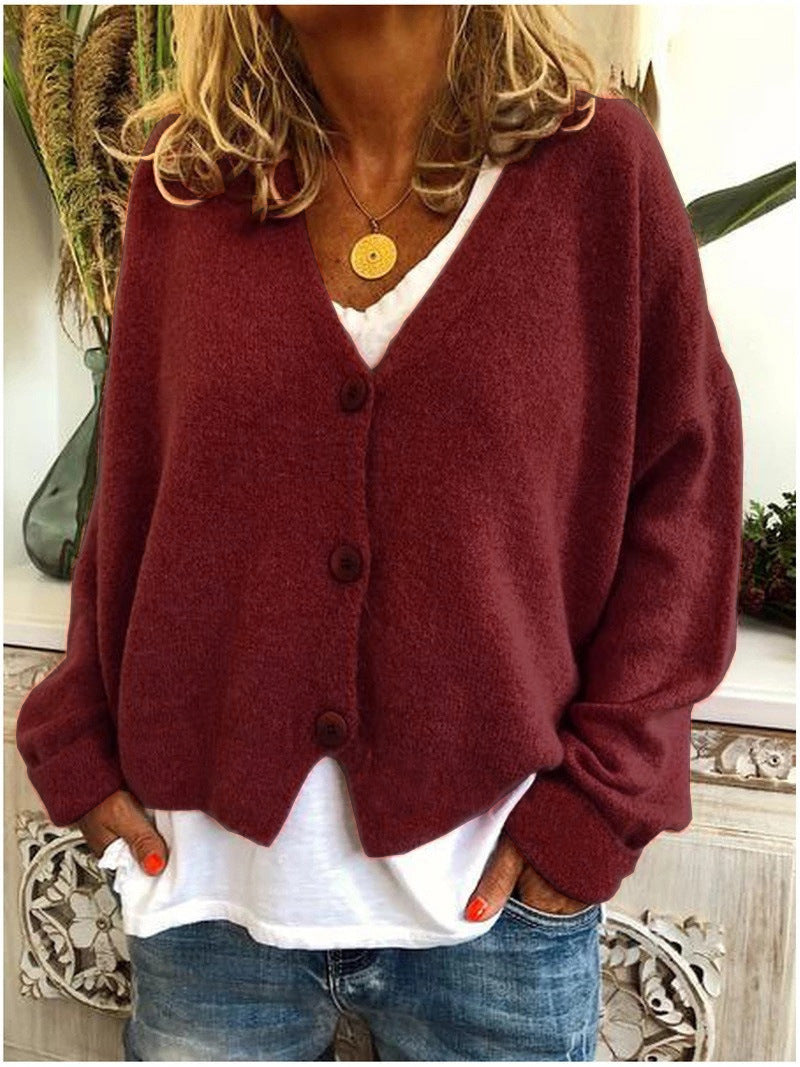 Dame Cardigan | V-Hals Med Knapper