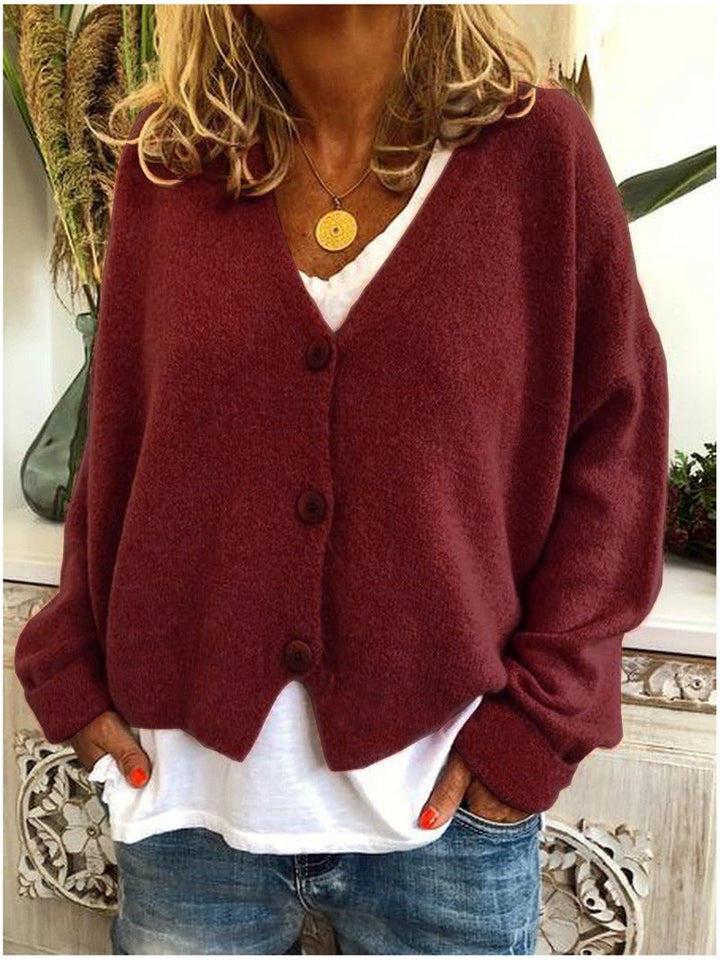 Dame Cardigan | V-Hals Med Knapper